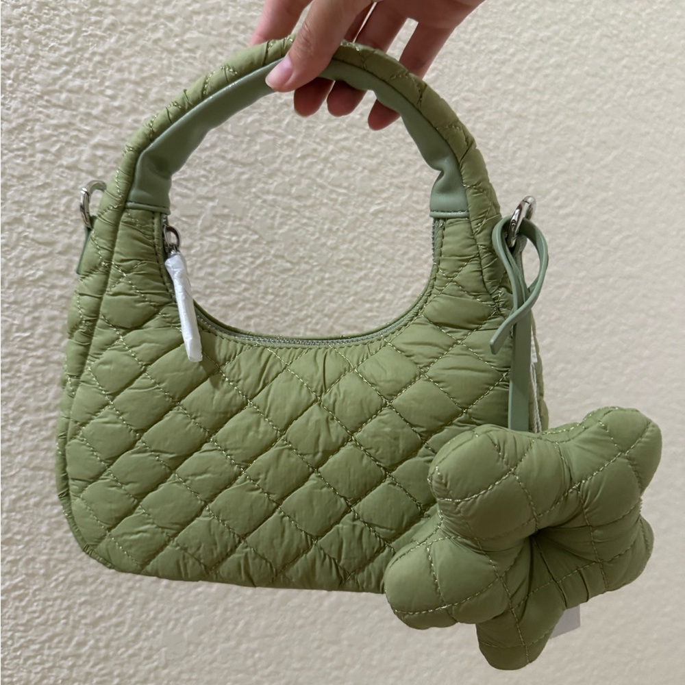 Quilted Green Handbag